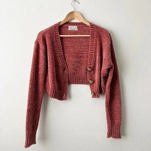 UO Urban Outfitters Rochelle Fuzzy Cropped Cardigan